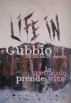 Affiche della manifestation "Life in Gubbio"